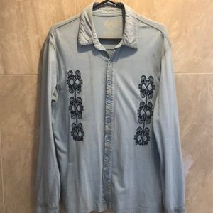 Cotton design shirt long sleeve